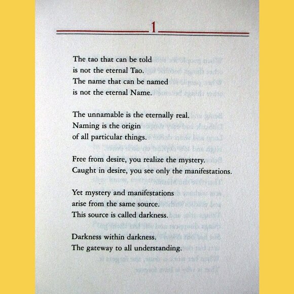 Book: Tao Te Ching by Lao-tzu, translated by Stephen Mitchell - Picture 3 of 16